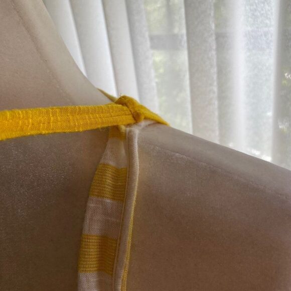 American Dream Yellow Tank Top Raceback Top SZ S - Picture 5 of 10